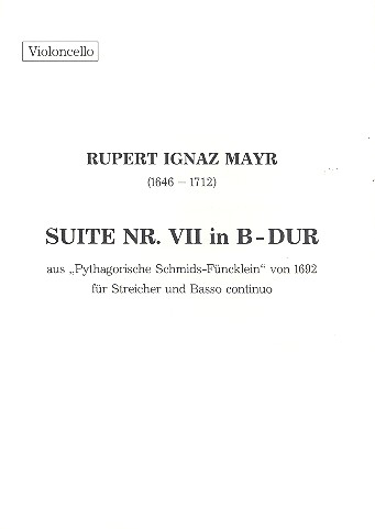 Suite Nr.7 B-Dur für Streicher und bc