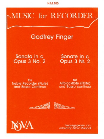 Sonata c minor op.3,2 for treble recorder and bc