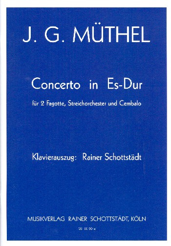 Konzert Es-Dur für 2 Fagotte, Streichorchester und Cembalo für 2 Fagotte und Klavier