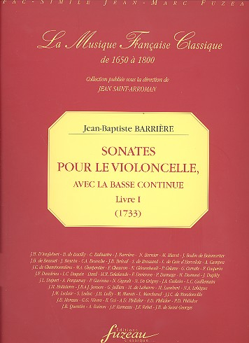 Sonates vol.1 pour violoncelle et Bc