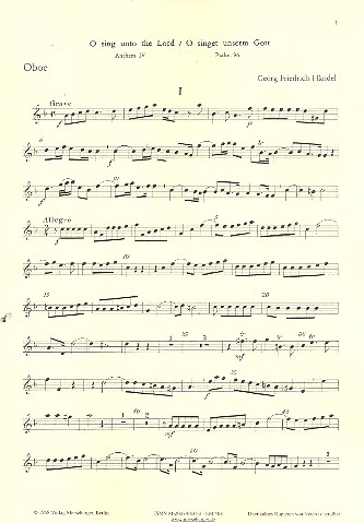 O singet unserm Gott für Soli, Chor und Orchester