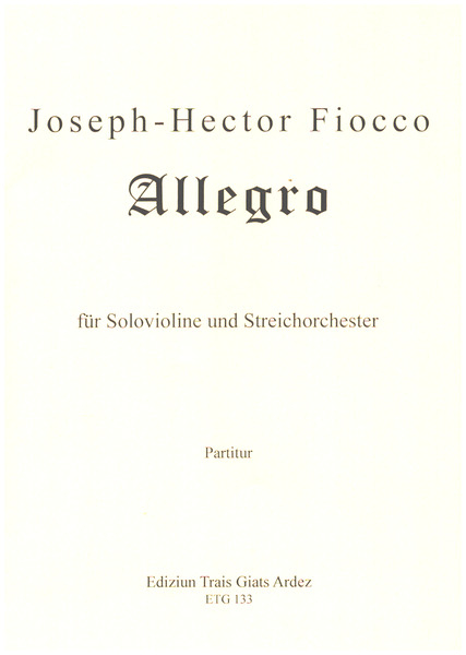 Allegro für Solovioline und Streichorchester