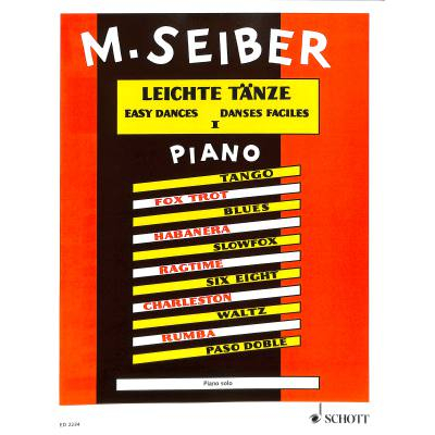 Spielbuch für Klavier Leichte Tänze für Klavier 1