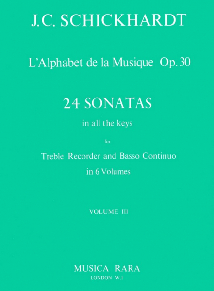 L&#039;alphabet de la musique op.30 vol.3 for treble recorder and bc