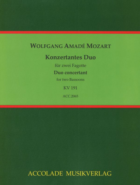 Konzertantes Duo KV 191 für 2 Fagotte