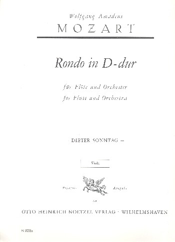 Rondo D-Dur KVAnh.184 für Flöte und Orchester