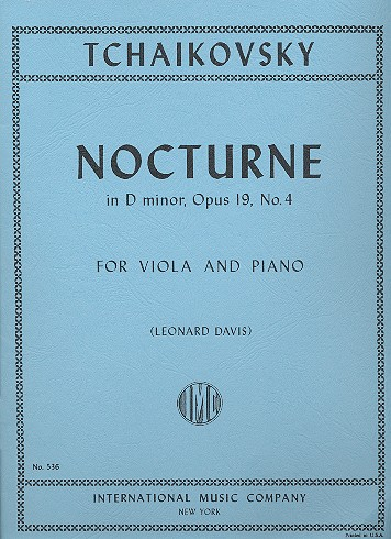Nocturne op.19,4 for viola and piano