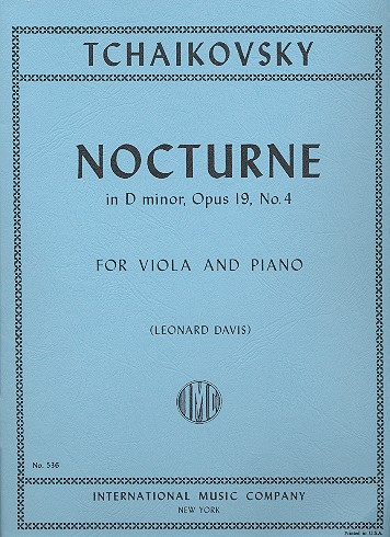 Nocturne op.19,4 for viola and piano