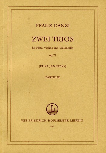 2 Trios op.71 für Flöte, Violine und Violoncello