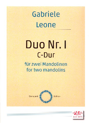 Duo C-Dur Nr.1 für 2 Mandolinen