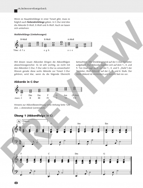 Schule für Keyboard Rock Piano 1