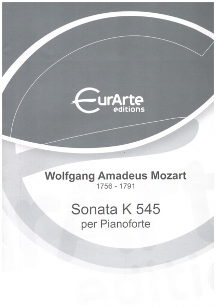 Sonata facile in do maggiore KV545 per pianoforte