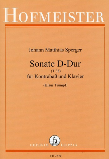 Sonate D-Dur für Kontrabaß und Klavier