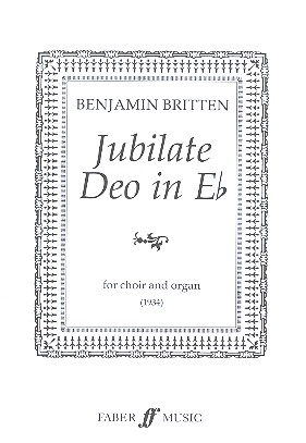 Jubilate deo for mixed chorus and organ