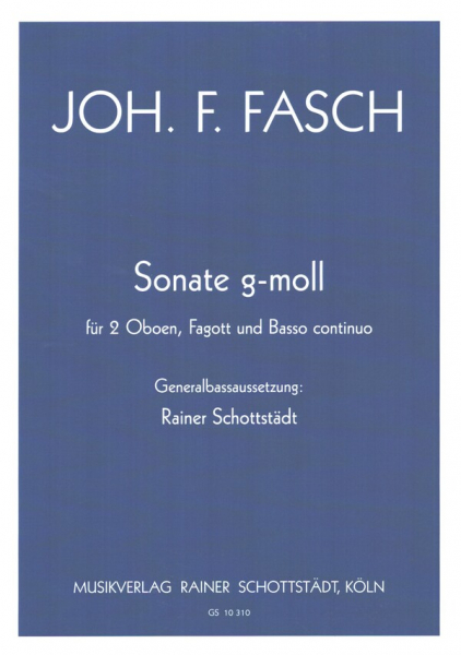 Sonate g-Moll für 2 Oboen, Fagott und Bc