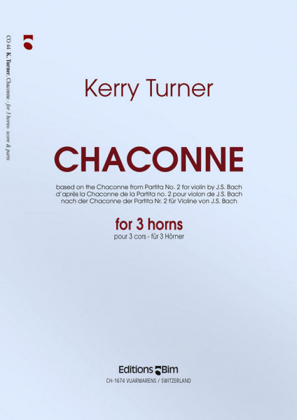 CHACONNE FOR 3 HORNS IN F SCORE AND PARTS FROM