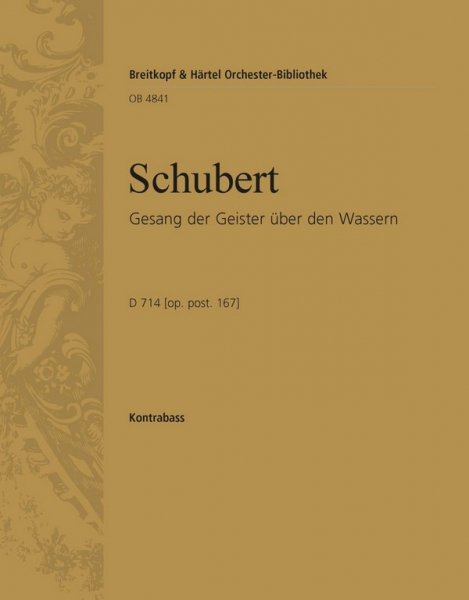 Gesang der Geister über den Wassern D714 für Männerchor (TTTTBBBB) und Orchester