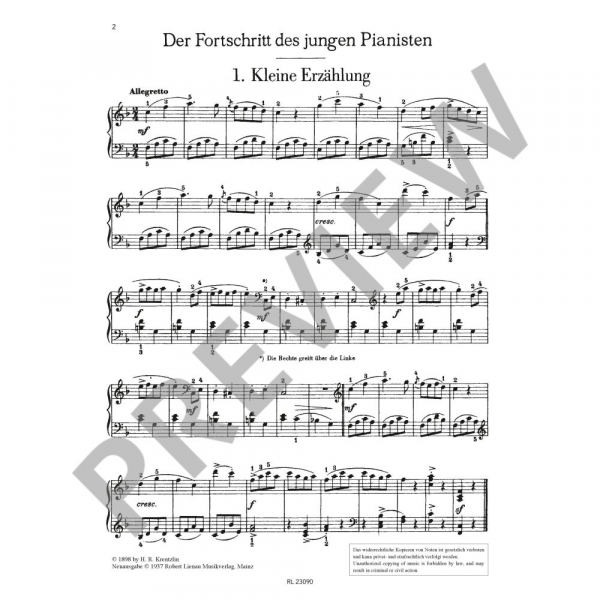 Klavierschule Der junge Pianist 2 - Der Fortschritt