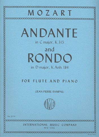 Andante C major KV315 / Rondo D major KV.Anh.184 for flute and piano