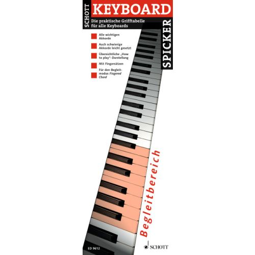Grifftabelle KEYBOARD SPICKER