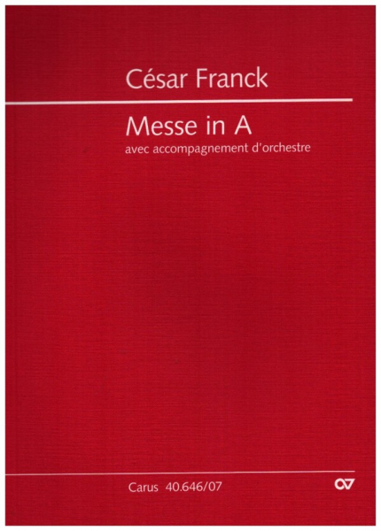 Messe A-Dur op.12 für Soli, Chor, Orchester und Orgel ad lib.