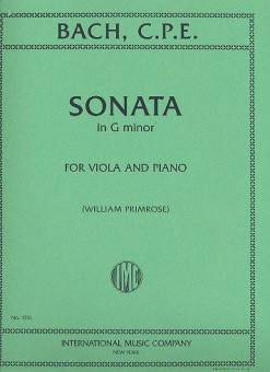 Sonata g minor for viola and piano