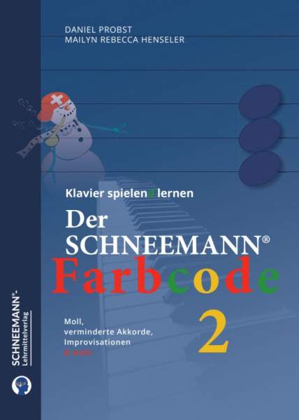 Schneemann-Farbcode Band 2 für Klavier