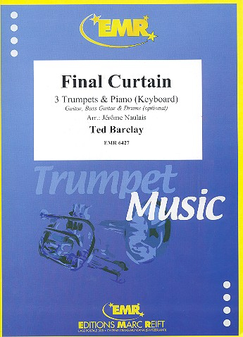 Final Curtain für 3 Trompeten und Klavier (Keyboard) (Percussion ad lib)
