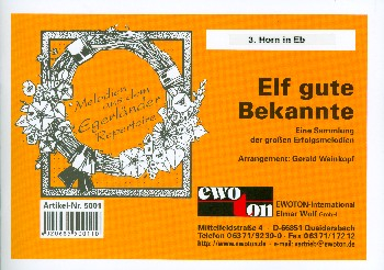 Mosch Welterfolge Band 6 - 11 gute Bekannte: für Blasorchester