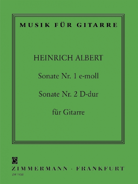 Sonate e-Moll Nr.1 / Sonate D-Dur Nr.2 für Gitarre