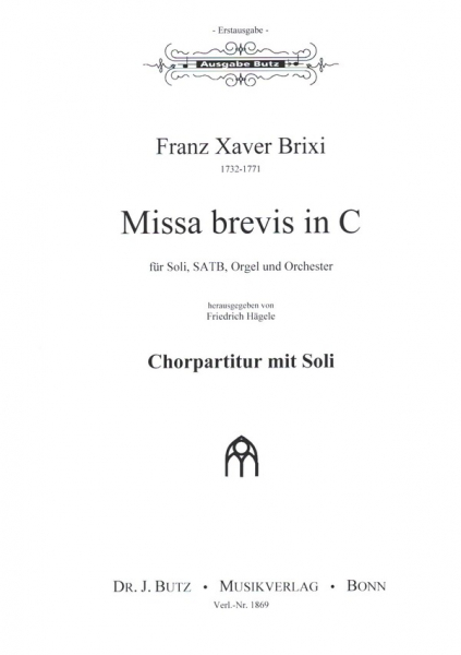 Missa brevis in C für Soli, gem Chor und Orchester