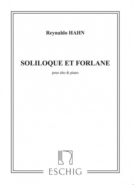 Soliloque et Forlane pour alto et piano