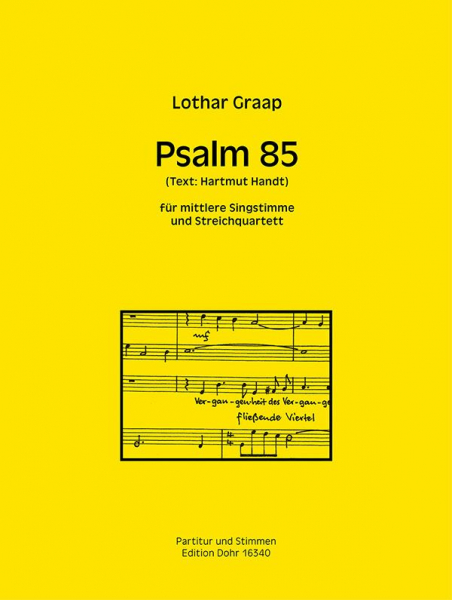 Psalm 85 für Gesang (mittel) und Streichquartett