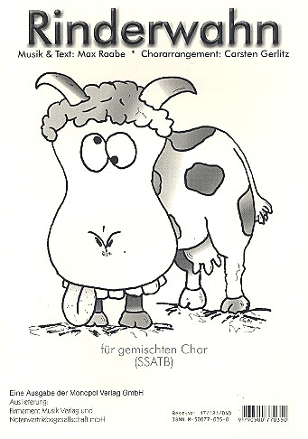 Rinderwahn für gem Chor (SSATB) a cappella