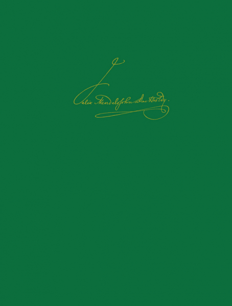 SON415 Leipziger Ausgabe der Werke von Felix Mendelssohn Bartholdy Serie 5 Band 9