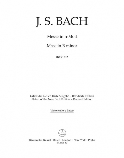 Messe h-Moll BWV232 für Soli, gem Chor und Orchester