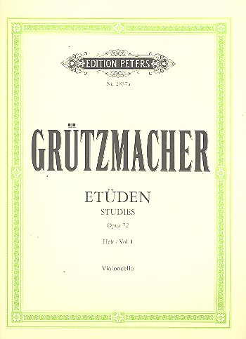 12 Etüden op.72 für Violoncello mit Begleitung eines zweiten Violoncellos