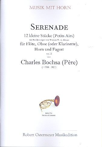 Serenade op.12 für Flöte, Oboe (Klarinette), Horn und Fagott