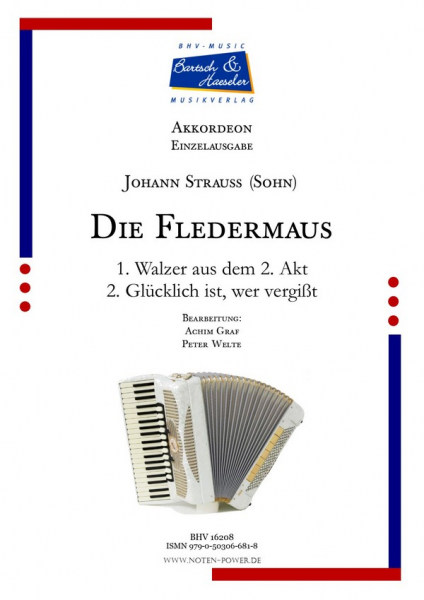 Die Fledermaus für Akkordeon