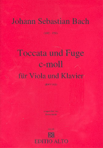 Toccata und Fuge c-Moll BWV911 für Viola und Klavier