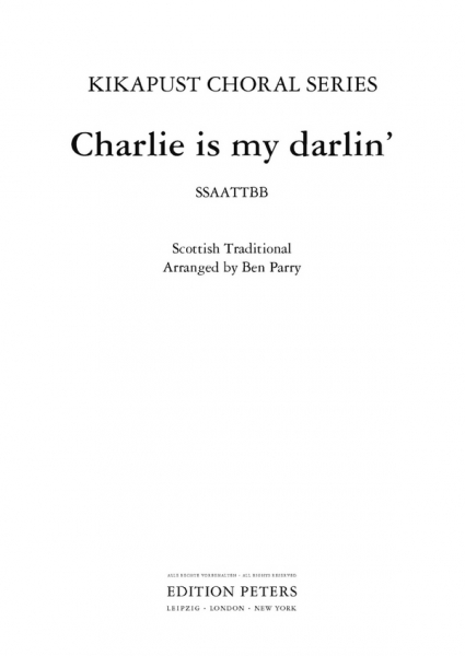 Charlie is my darlin&#039; for mixed chorus (SSAATTBB) a cappella