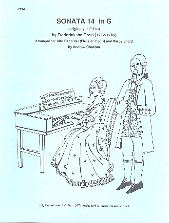 Sonate G-Dur Nr.14 für Altblockflöte (Flöte, Violine) und Cembalo