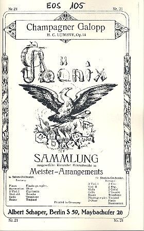 Champagner-Galopp op.14: für Salonorchester