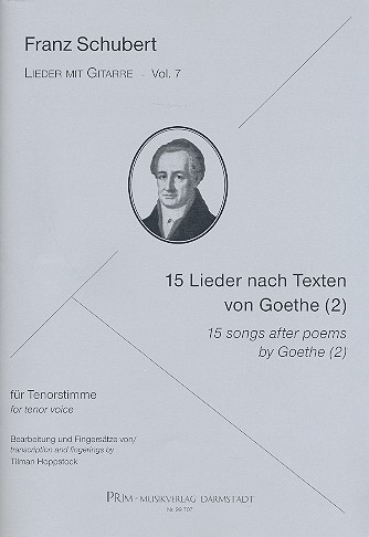 15 Lieder nach Texten von Goethe Band 2 für Tenor und Gitarre