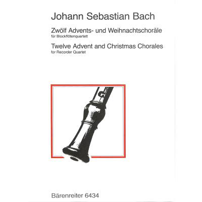 Quartett für Blockflöte 12 Advents- und Weihnachtschoräle