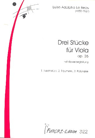 3 Stücke op.26 für Viola und Klavier