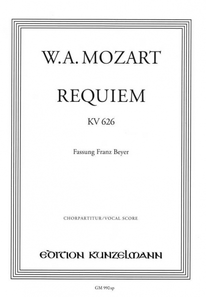 Requiem d-Moll KV626 für Soli, gem Chor und Orchester