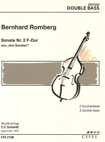 Sonate F-Dur Nr.2 für 2 Kontrabässe
