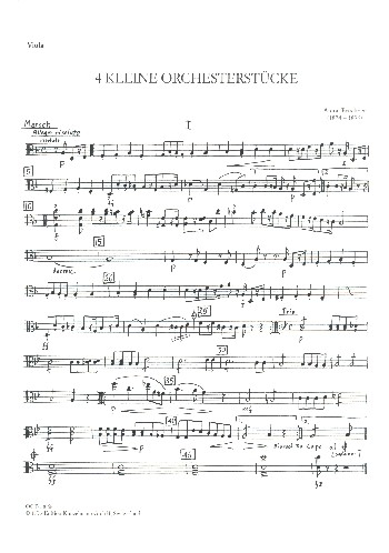 4 kleine Orchesterstücke für Orchester