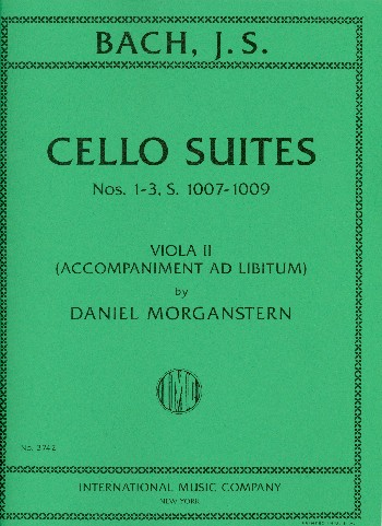 Cello Suites nos.1-3 BWV1007-1009 for viola